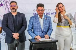Governo entrega ambulâncias e assina ordem de serviço da nova maternidade em Rio Branco com investimentos de R$ 27 milhões