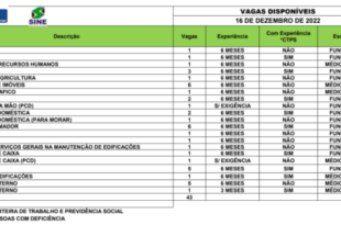 Sine disponibiliza mais de 40 vagas de emprego no Acre, nesta sexta 16