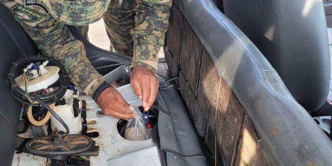 Grupo Especial de Fronteira apreende 19,7 quilos de cocaína dento de tanque de veículo na BR-317