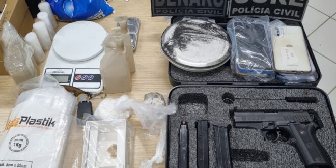 Polícia Civil prende dois por tráfico de drogas e posse ilegal de arma de fogo em Rio Branco