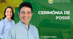 Posse do governador será em cerimônia realizada na Aleac no dia 1º de janeiro