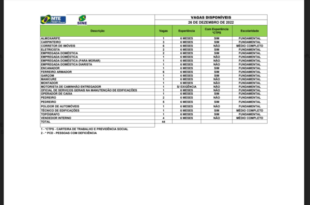 Sine disponibiliza 44 vagas de emprego para o Acre nesta segunda, 26