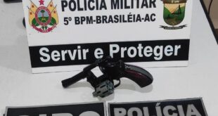 Detento monitorado é capturado com arma de fogo em Brasileia