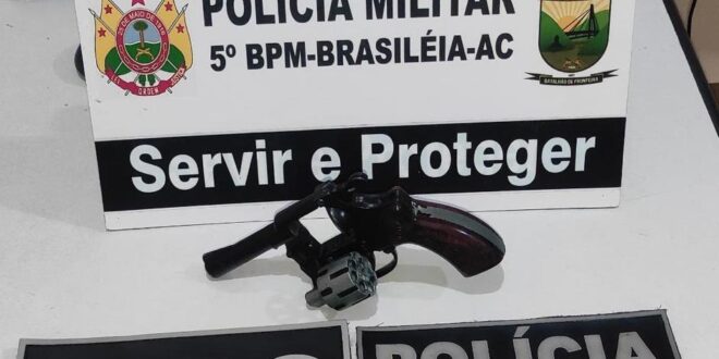 Detento monitorado é capturado com arma de fogo em Brasileia