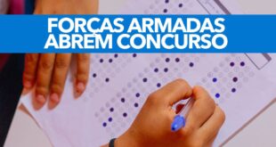 Forças Armadas abrem concurso com salários de R$ 5.500; veja como se inscrever