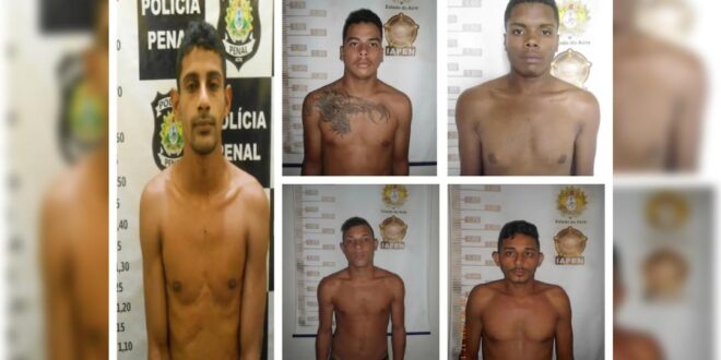Presos que fugiram do presídio em Rio Branco após o Natal continuam foragidos