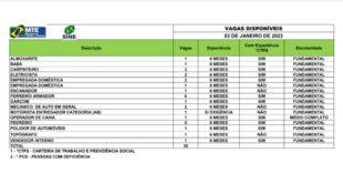 Sine oferta 30 vagas de emprego para o Acre nesta terça-feira, 3