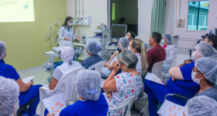 Equipe de nefrologia da Fundhacre recebe treinamento em higienização das mãos