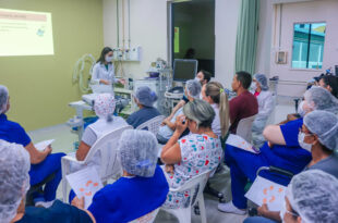 Equipe de nefrologia da Fundhacre recebe treinamento em higienização das mãos