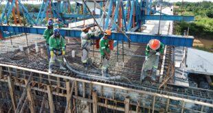 Obra da ponte do Anel Viário atinge 89,6% de execução