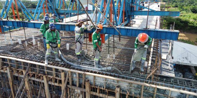 Obra da ponte do Anel Viário atinge 89,6% de execução