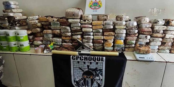 Polícia apreende 160 kg de drogas em Rio Branco