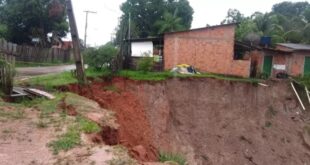 10 bairros estão sob risco de desbarrancamento de terra em Rio Branco