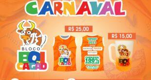 Carnaval do bloco Boi Cagão com direito a Trio Elétrico, acontece no dia 20 de fevereiro