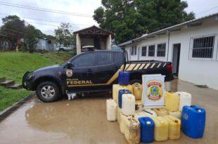 PF descobre posto clandestino de venda combustível contrabandeado