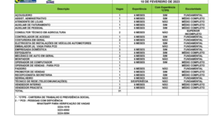 Sine disponibiliza mais de 30 vagas de emprego para o Acre nesta sexta