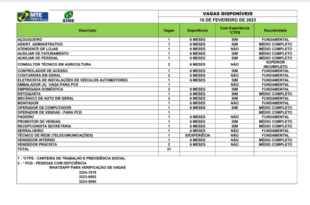 Sine disponibiliza mais de 30 vagas de emprego para o Acre nesta sexta