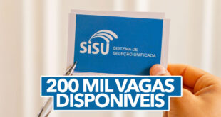 SISU tem mais de 200 mil vagas disponíveis. Veja como fazer a consulta de oportunidades