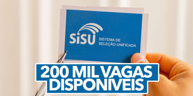 SISU tem mais de 200 mil vagas disponíveis. Veja como fazer a consulta de oportunidades