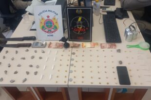 Traficante é preso vendendo drogas no bairro Base