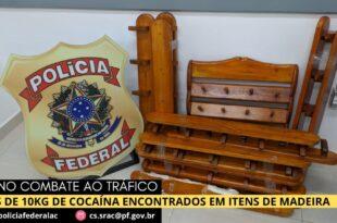 Em fiscalização de rotina no Posto da Polícia Federal, em Assis Brasil/AC, a Polícia Federal apreendeu no último domingo (19), mais de dez quilos de cocaína.