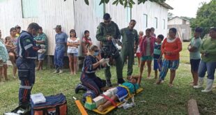 Samu e Ciopaer realizam resgate aéreo de adolescente indígena em Assis Brasil