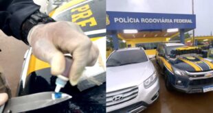 Motorista da prefeitura de Epitaciolândia é preso pela PRF com quase 100kg de cocaína