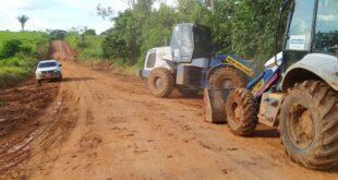 Governo e Prefeitura de Brasileia realizam operação inverno no ramal do quilômetro 19