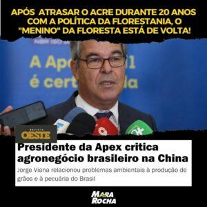 "Jorge Viana trabalhando contra o Brasil". Artigo de Mara Rocha 2 "Jorge Viana trabalhando contra o Brasil". Artigo de Mara Rocha
