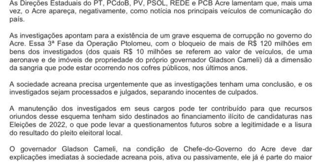 Partidos de oposição defendem a urgente conclusão das investigações e punição dos culpados
