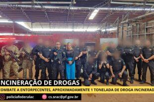 Polícia Federal incinera uma tonelada de entorpecentes no Acre