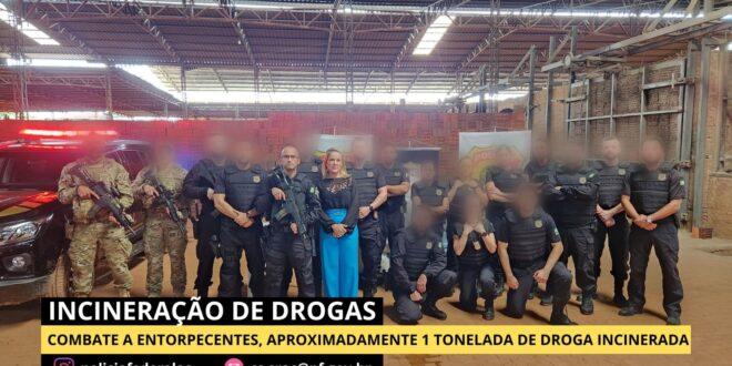 Polícia Federal incinera uma tonelada de entorpecentes no Acre
