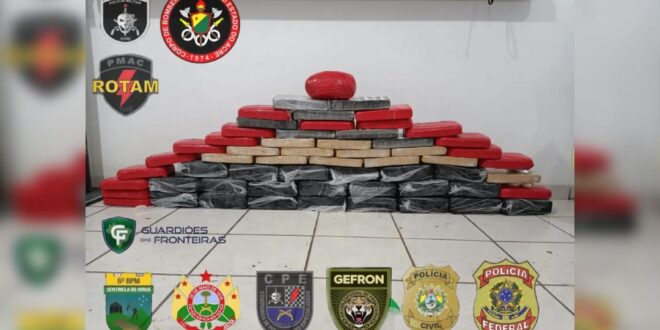 Em Cruzeiro do Sul, forças de segurança já apreenderam mais de 200 quilos de drogas