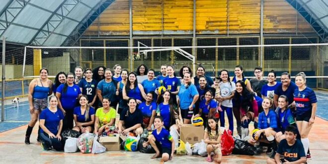 Mulheres do Universitário realizam vôlei solidário para arrecadar donativos para os atingidos pela enchente