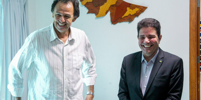 Governador Gladson Cameli recepciona o novo secretário adjunto de Esporte