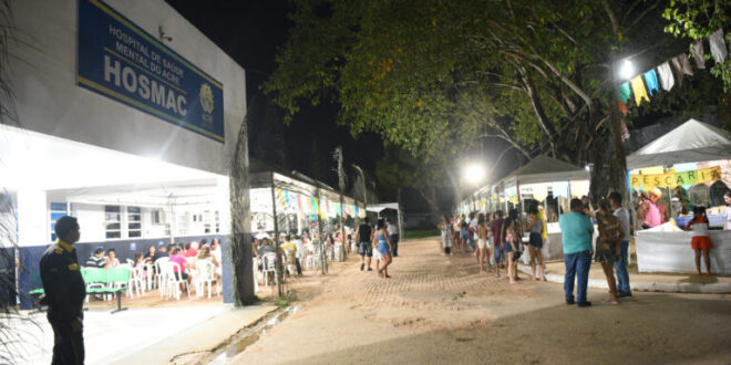 Pacientes do Hosmac e familiares participam de arraial com brincadeiras e comidas típicas