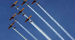 Governo homenageia Santos Dumont com apresentação de aeronaves da Esquadrilha da Fumaça