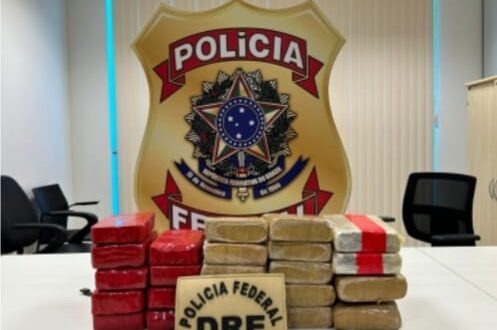 PF prende traficante com 40 kg de entorpecentes
