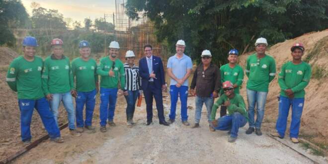 Gladson inspeciona construção da Ponte da Sibéria em Xapuri