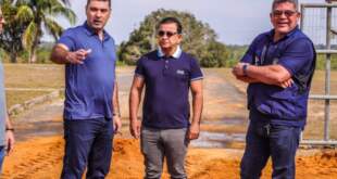 Gonzaga e Nicolau visitam obras da Expoacre Juruá e destacam importância da feira para a economia