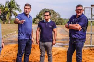 Gonzaga e Nicolau visitam obras da Expoacre Juruá e destacam importância da feira para a economia