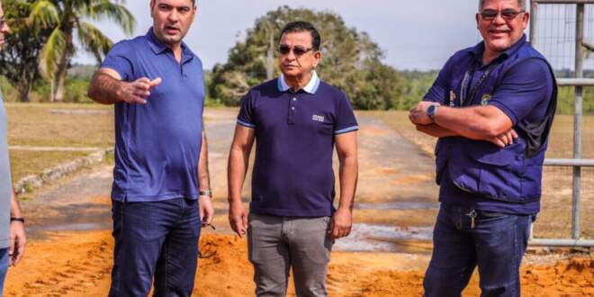 Gonzaga e Nicolau visitam obras da Expoacre Juruá e destacam importância da feira para a economia