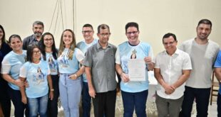 “Uma tradição das nossas famílias “, diz Nicolau ao participar de assinatura de convênio para o novenário de CZS