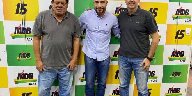 Alto Escalão do MDB no Acre quer André Maia disputando a prefeitura de Senador Guiomard