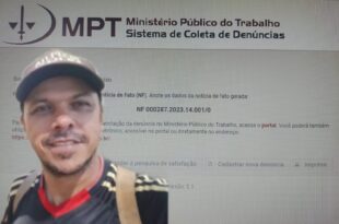 Ativista protocola pedido de investigação de empresas terceirizadas no Ministério Público do Trabalho