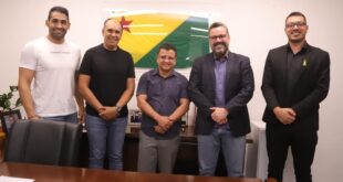 Gonzaga se reúne com Alan Rick para tratar da reconstrução de estradas, instalação de aterros sanitários e crise aérea