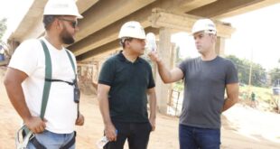 “ Uma nova história “, diz Nicolau ao visitar obras da ponte em Sena Madureira