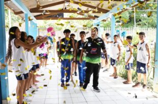 Escola Santa Maria II recepciona alunos que participaram dos jogos escolares