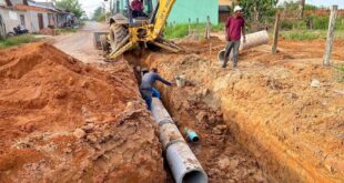  Mazinho Serafim segue com investimentos em obras de drenagem. Estrada Xiburema é contemplada