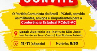PCdoB realiza Conferência Estadual neste sábado